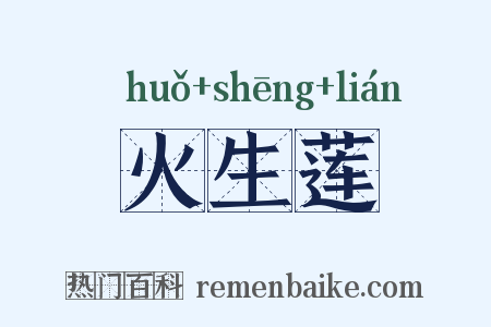火生莲是什么意思的图片